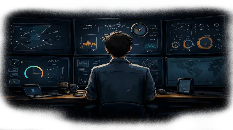 24/7 Network Operations Center illustration