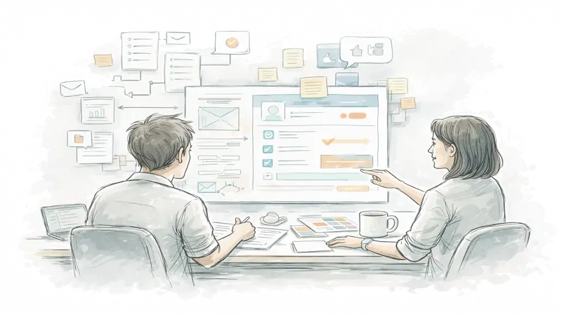 UI and UX Design illustration